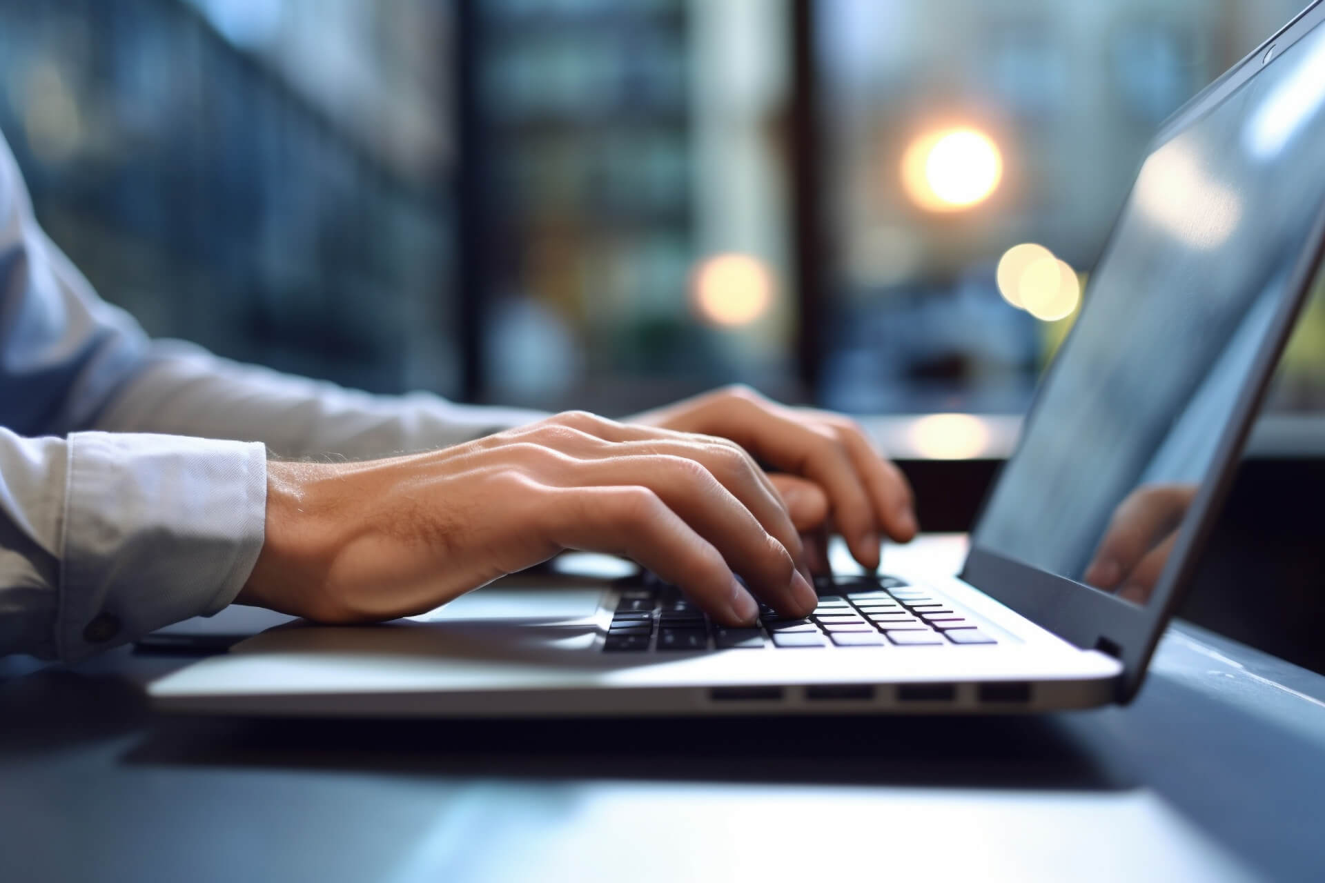 報告書作成中社員